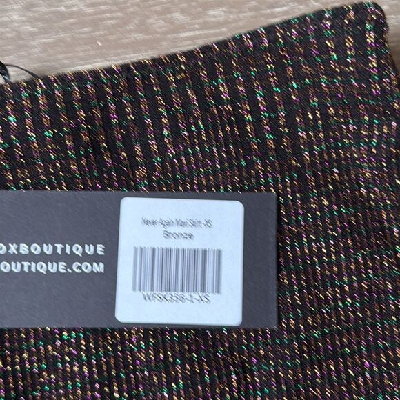 White Fox Never Again Maxi Skirt Bronze XS Nwt - Picture 6 of 6